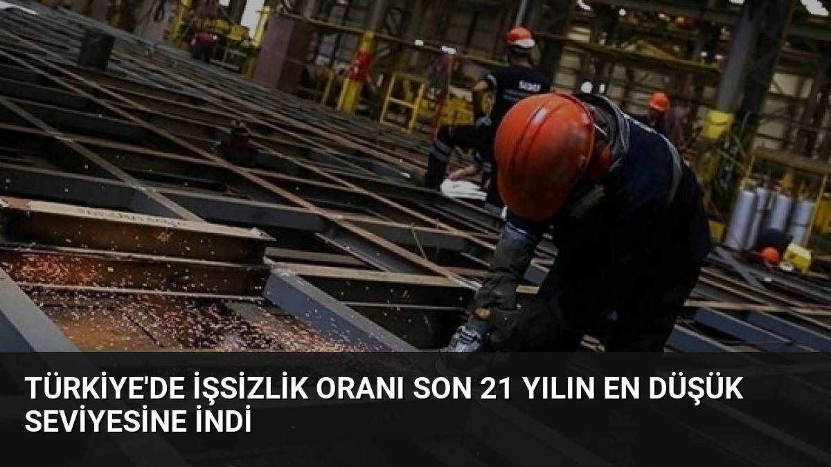 Türkiye’de işsizlik oranı son 21 yılın en düşük seviyesine indi