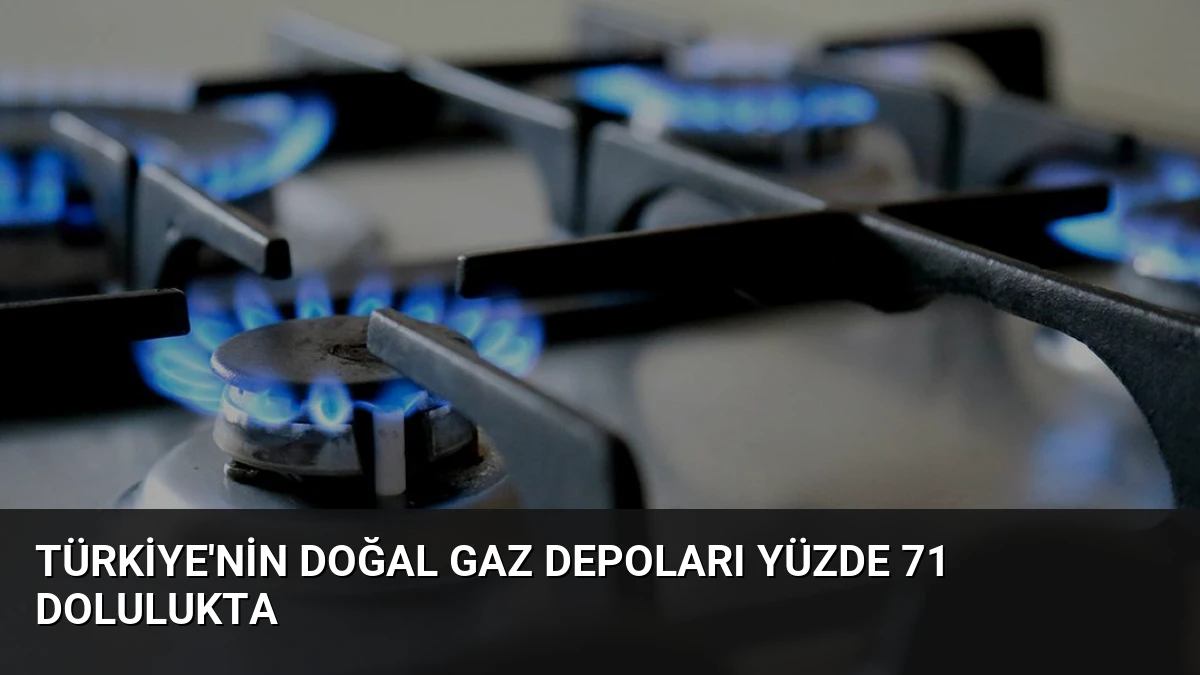 Türkiye’nin Doğal Gaz Depoları Yüzde 71 Dolulukta