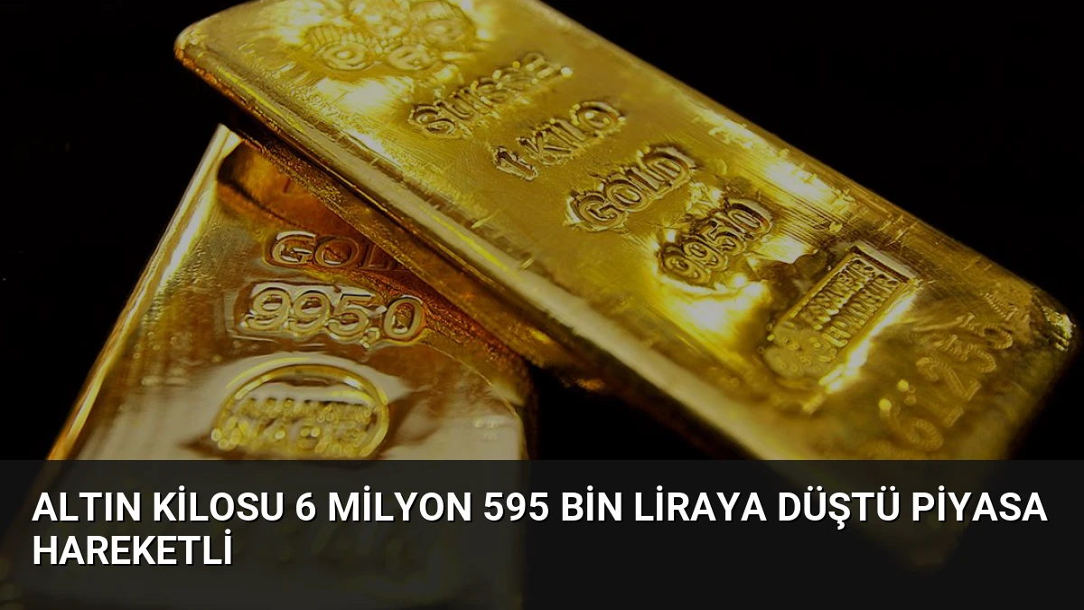 Altın Kilosu 6 Milyon 595 Bin Liraya Düştü Piyasa Hareketli