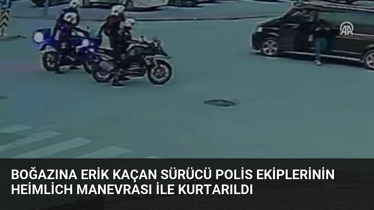 Boğazına Erik Kaçan Sürücü Polis Ekiplerinin Heimlich Manevrası ile Kurtarıldı