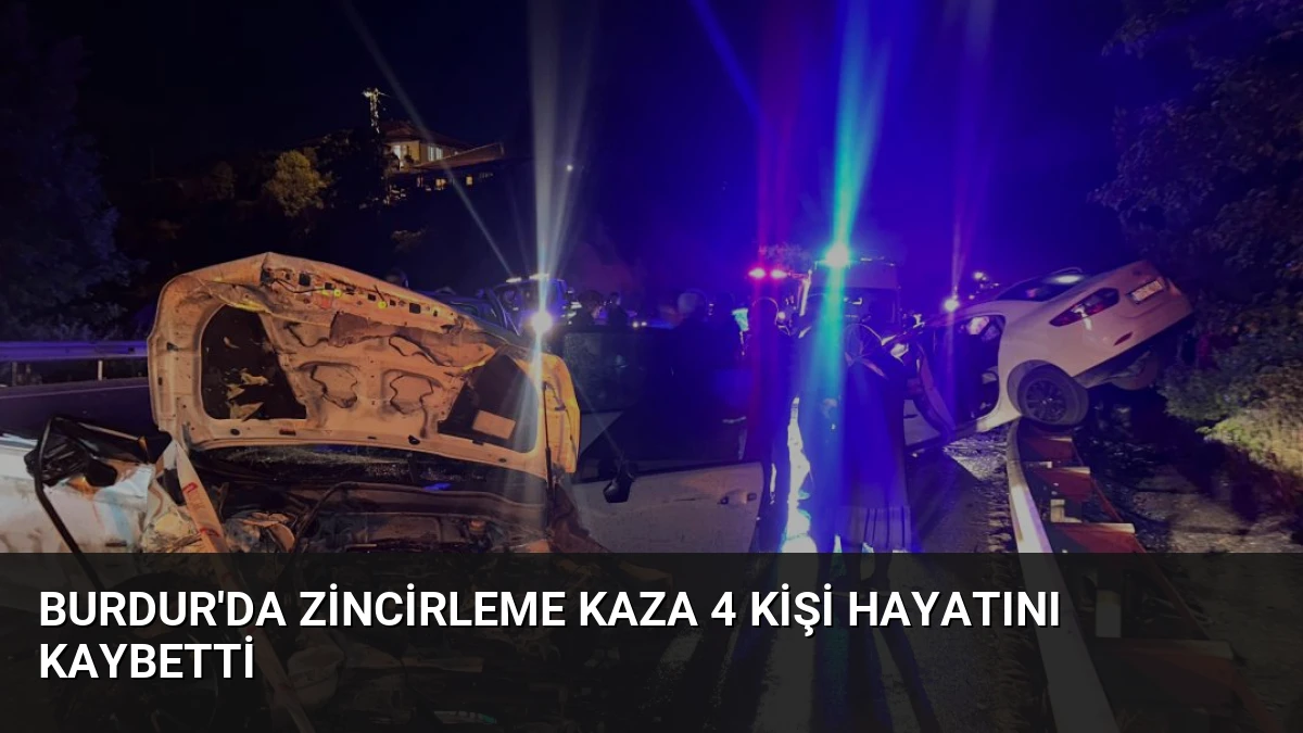 Burdur’da Zincirleme Kaza 4 Kişi Hayatını Kaybetti