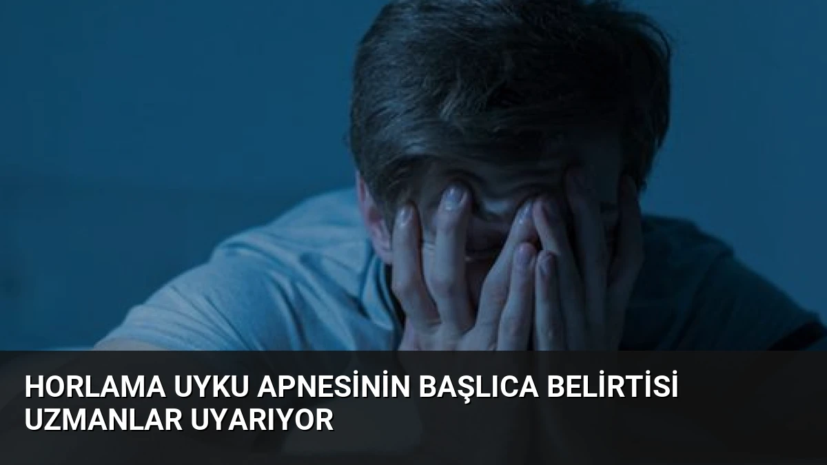 Horlama Uyku Apnesinin Başlıca Belirtisi Uzmanlar Uyarıyor