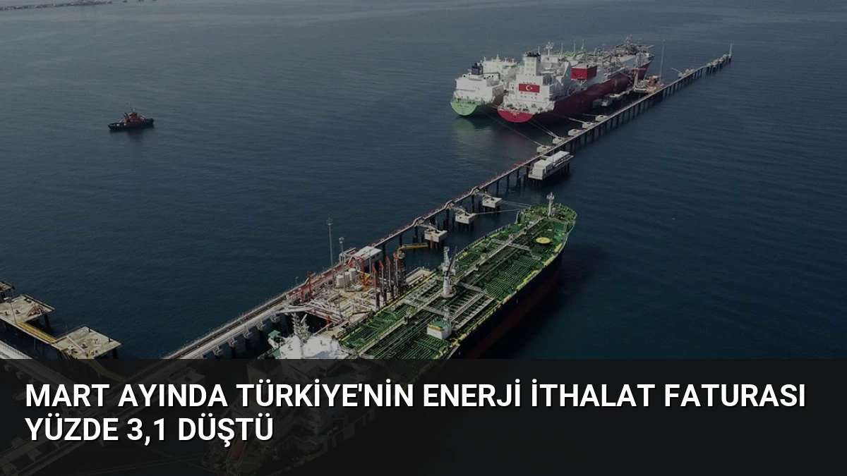 Mart Ayında Türkiye’nin Enerji İthalat Faturası Yüzde 3,1 Düştü