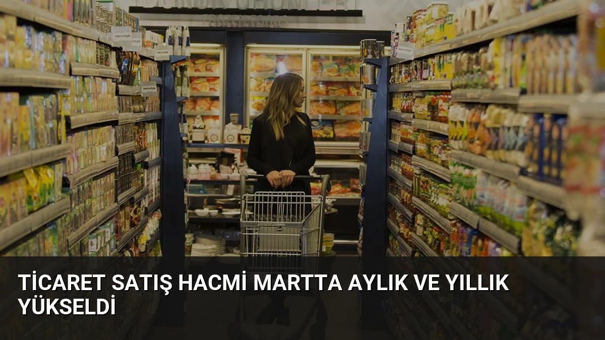 Ticaret Satış Hacmi Martta Aylık ve Yıllık Yükseldi