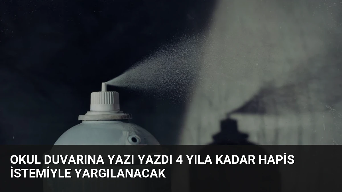 Okul Duvarına Yazı Yazdı 4 Yıla Kadar Hapis İstemiyle Yargılanacak