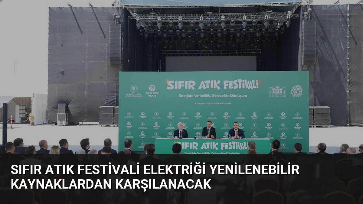 Sıfır Atık Festivali Elektriği Yenilenebilir Kaynaklardan Karşılanacak