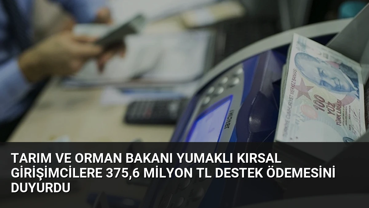 Tarım ve Orman Bakanı Yumaklı Kırsal Girişimcilere 375,6 Milyon TL Destek Ödemesini Duyurdu